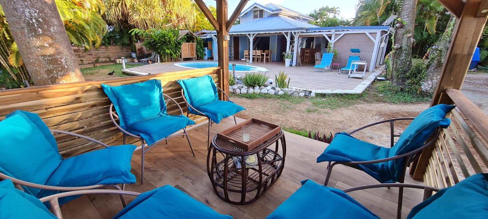 Gite Kaz A Topaze, Piscine, Jardin Tropical Sainte-Rose Εξωτερικό φωτογραφία